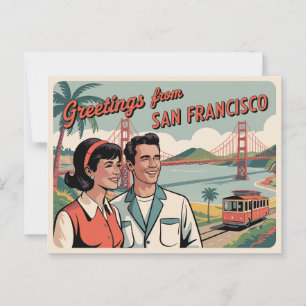 Cartão postal Vintage San Francisco   Saudações de