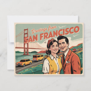 Cartão postal Vintage San Francisco   Saudações de