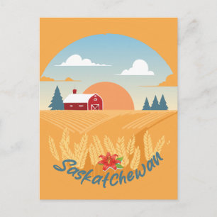 Cartão Postal Vintage Saskatchewan