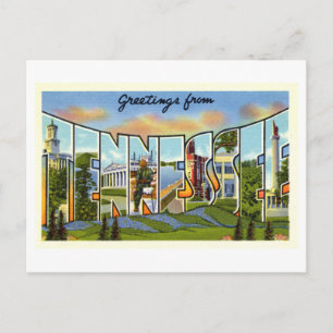 Cartão Postal Vintage Saudações do Tennessee