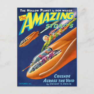 Cartão Postal Vintage Sci Fi art