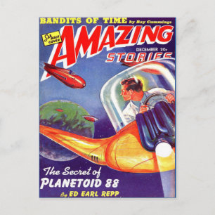 Cartão Postal Vintage Sci Fi art