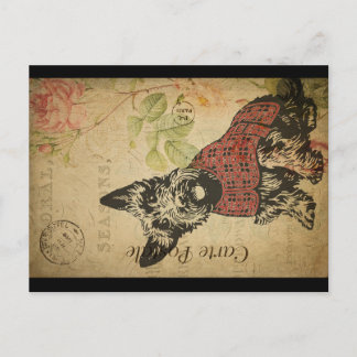 Cartão Postal Vintage Scottie