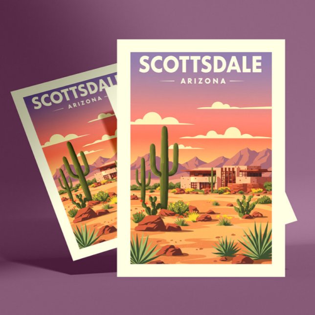 Cartão Postal Vintage Scottsdale Arizona (Criador carregado)