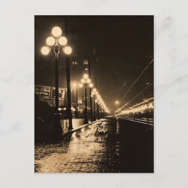 Cartão Postal Vintage Seattle (Frente)