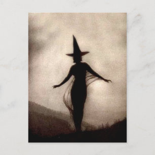 Cartão Postal Vintage Shadow Witch