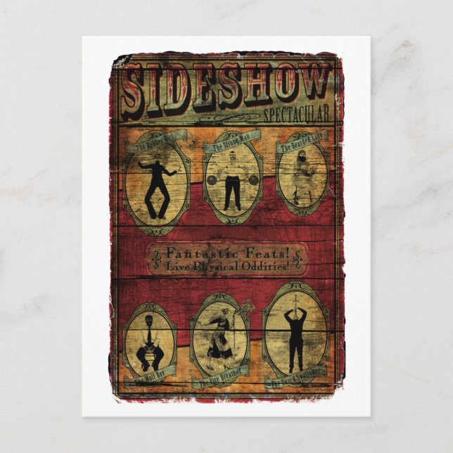 Cartão Postal Vintage Sideshow Banner (Frente)