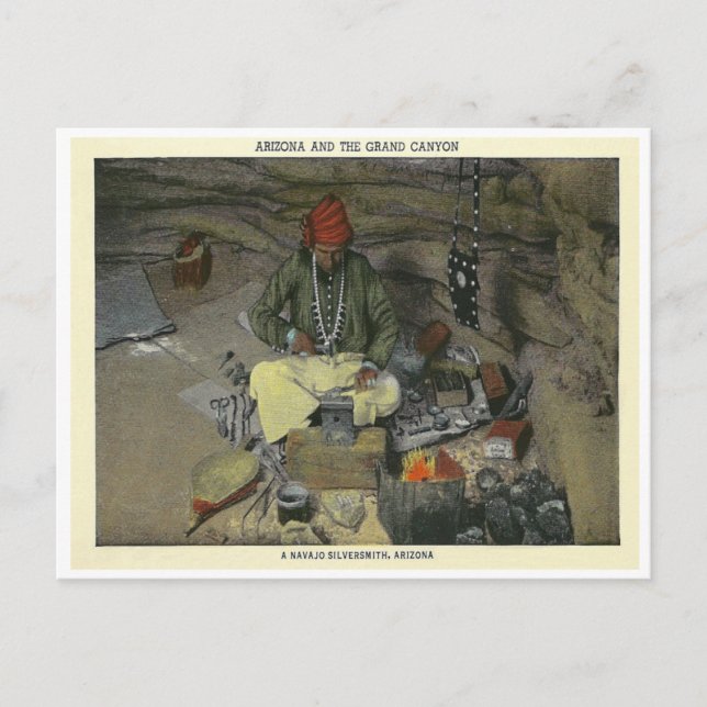 Cartão Postal Vintage Silversmith (Frente)