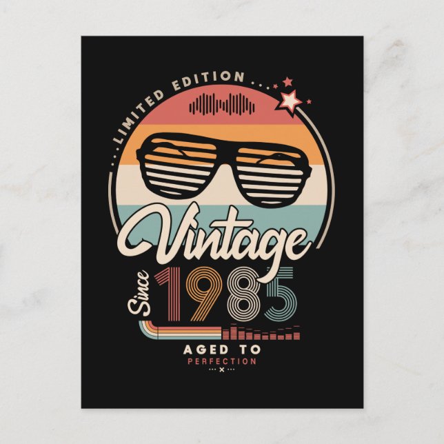 Cartão Postal Vintage since 1985 (Frente)