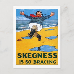 Cartão Postal Vintage Skegness Ad - Skegness é tão surpreendente