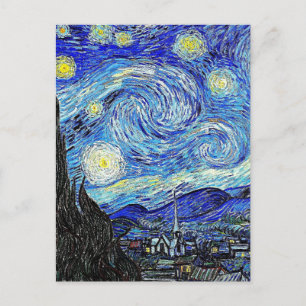 Cartão Postal Vintage Sky Night Starry Night