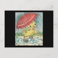 Vintage "sob pato do tempo"