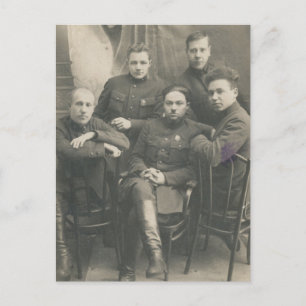 Cartão Postal Vintage soldados russos