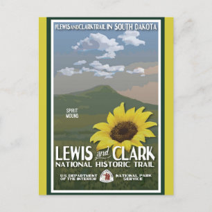 Cartão Postal Vintage South Dakota National Park Viagem