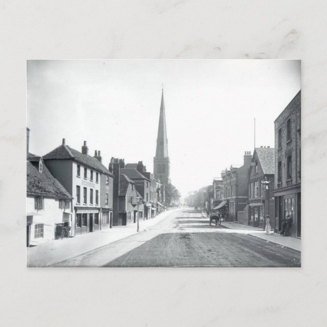 Cartão Postal Vintage Southampton Street, Reading England, 1891 (Frente)