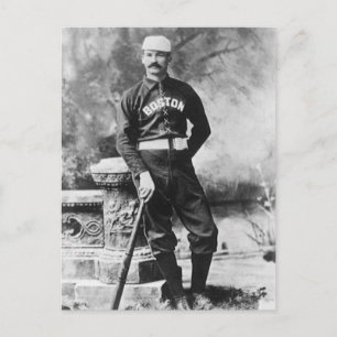Cartão Postal Vintage Sports Photo, jogador de beisebol em Bosto