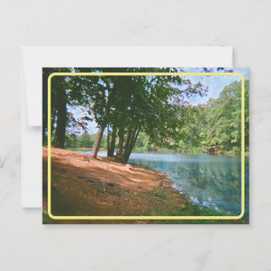 Cartão postal Vintage Springtime Lake