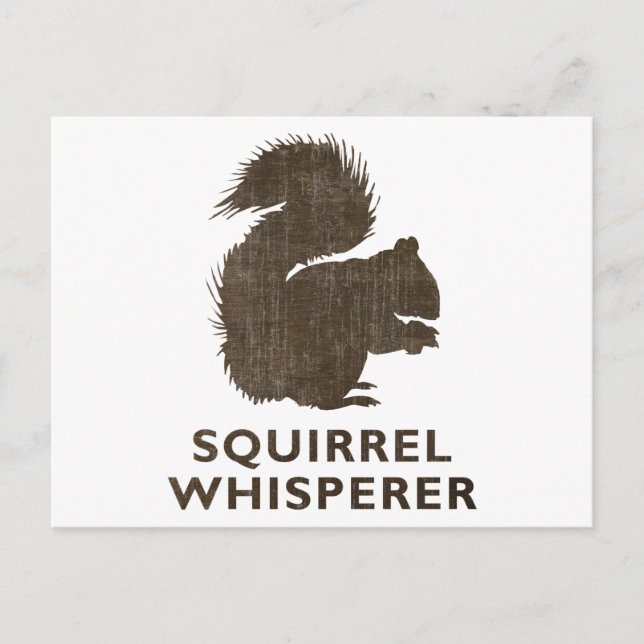 Cartão Postal Vintage Squirrel Whisperer (Frente)