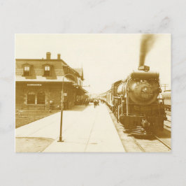 Cartão Postal Vintage Steam Train