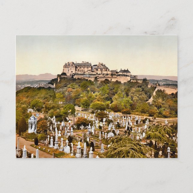 Cartão Postal Vintage Stirling Castle Scotland (Frente)