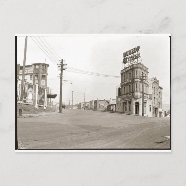 Cartão Postal Vintage Street Photo de 1920 (Frente)
