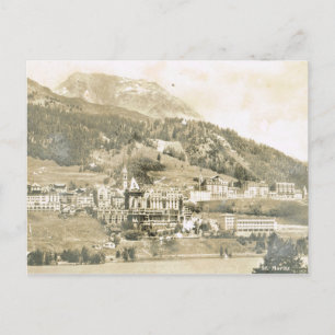 Cartão Postal Vintage, Suiça, Rua Moritz, 1906