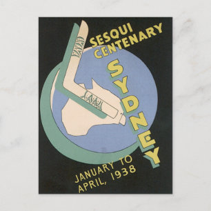 Cartão Postal Vintage Sydney Austrália