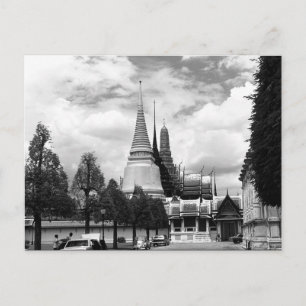 Cartão Postal Vintage Tailândia Chapel Bangkok Palace Real