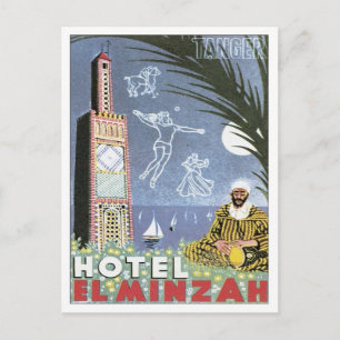 Cartão Postal Vintage Tangier Marrocos