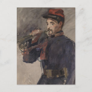 Cartão Postal Vintage The Bugler de Edouard Manet
