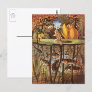 Cartão Postal Vintage Thumbelina Fairy Tale, Eleanor Vere Boyle