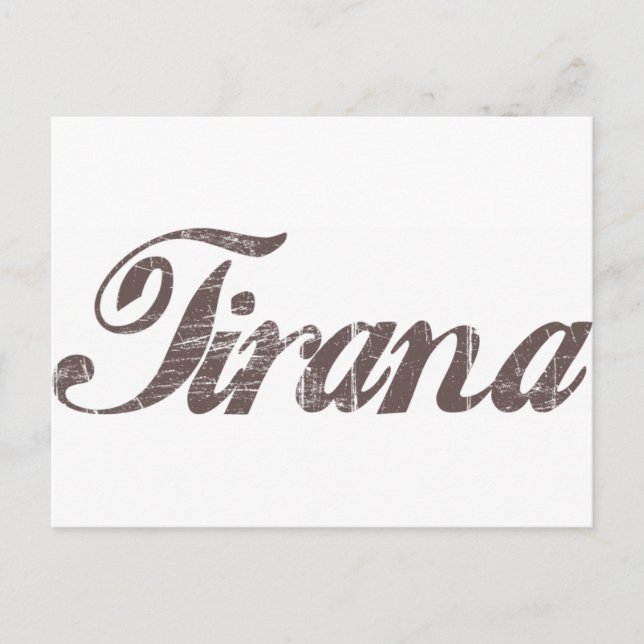Cartão Postal Vintage Tirana (Frente)