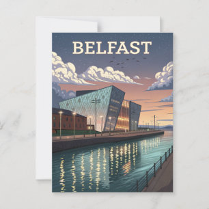 Cartão Postal Vintage Titanic Belfast Viagem