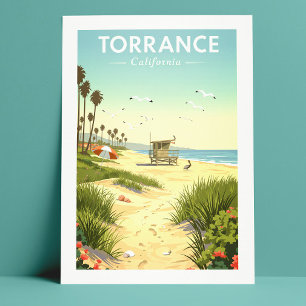 Cartão Postal Vintage Torrance California