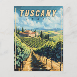 Cartão Postal Vintage Toscânia Itália