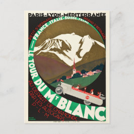 Cartão Postal Vintage Tour Du Mont Blanc Mountain Viagem