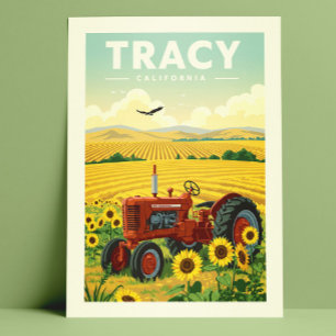 Cartão Postal Vintage Tracy California
