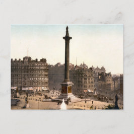 Cartão Postal Vintage Traffic algar Square London Inglaterra