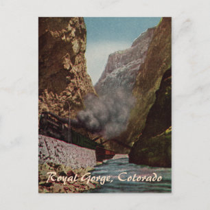 Cartão postal Vintage Train in Royal Gorge