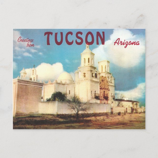 Cartão Postal Vintage Tucson (Frente)