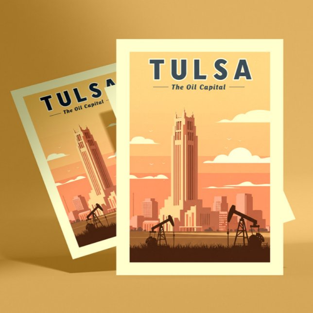 Cartão Postal Vintage Tulsa Oklahoma (Criador carregado)