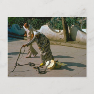 Cartão Postal Vintage Turkey - Cobra charmer de Istambul