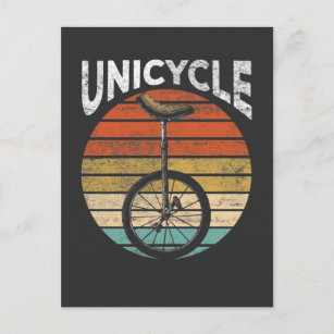 Cartão Postal Vintage Unicycle Artist Sport Uniciclist