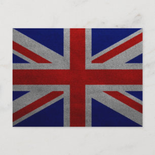 Cartão Postal Vintage Union Jack Reino Unido Bandeira britânica
