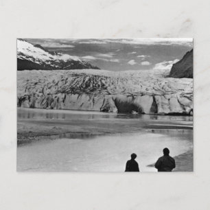 Cartão Postal Vintage USA Alaska Mendenhall glacier Juneau