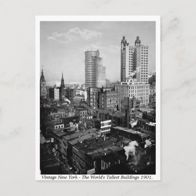 Cartão Postal Vintage USA, Nova Iorque 1901 (Frente)