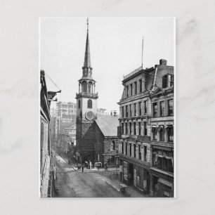 Cartão Postal Vintage USA, Old South Meeting House, Boston