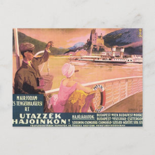 Cartão Postal Vintage Utazzek Hajoinkon