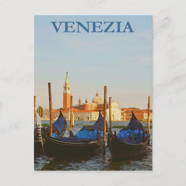 Cartão postal Vintage Venezia (Frente)