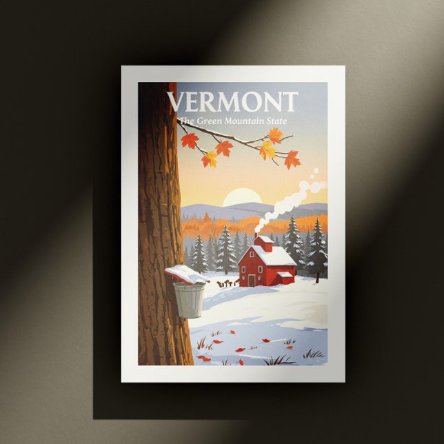 Cartão Postal Vintage Vermont (Criador carregado)